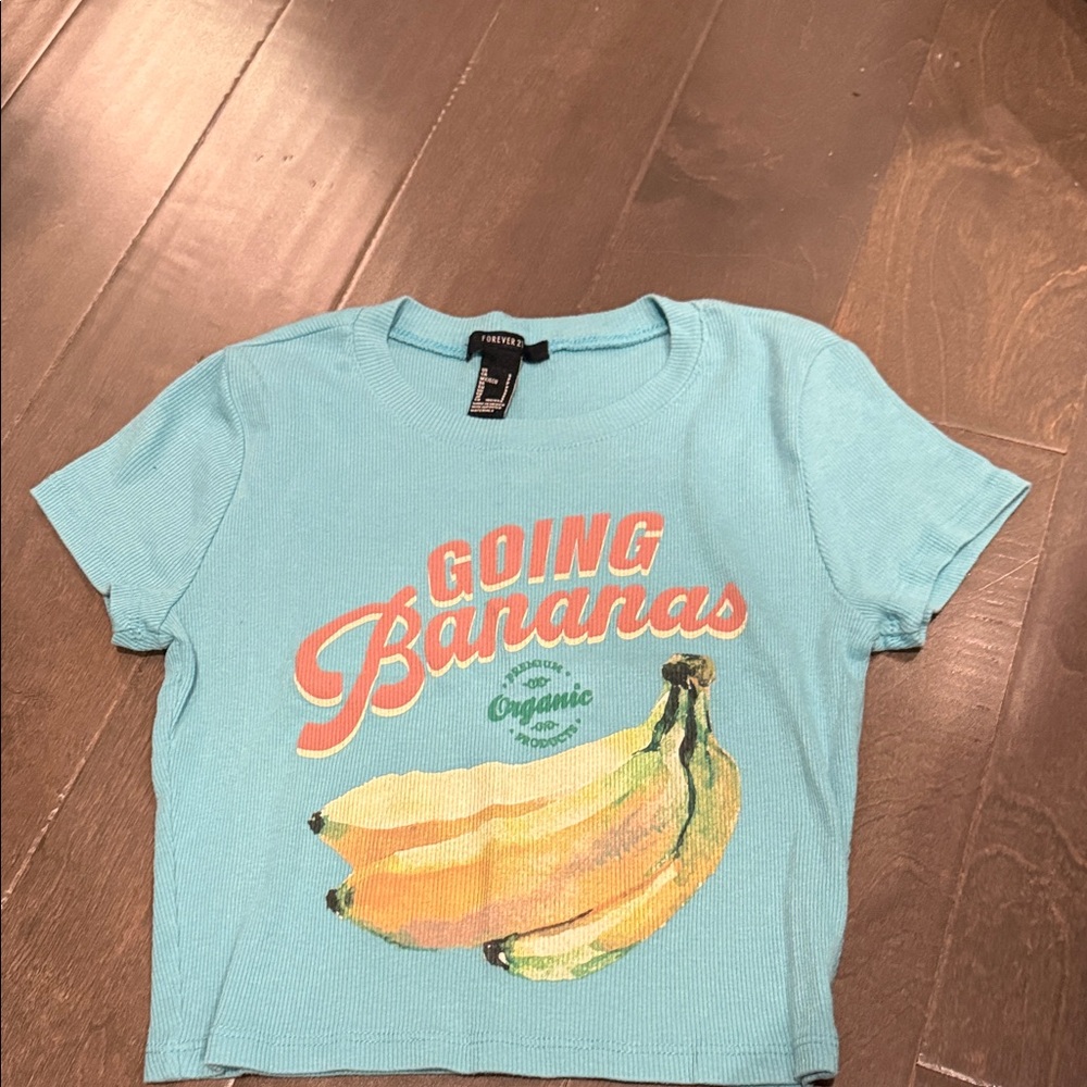 Forever 21 Blue 'Going Bananas' Kids T-Shirt